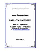 16 đề ôn tập kiểm tra 1 tiết hàm số lượng giác và phương trình lượng giác